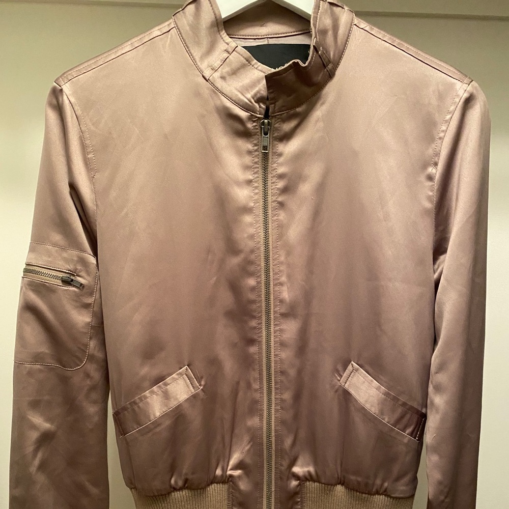 Satin bomber jacket
